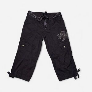 Express Brown Pants with Satin Tie